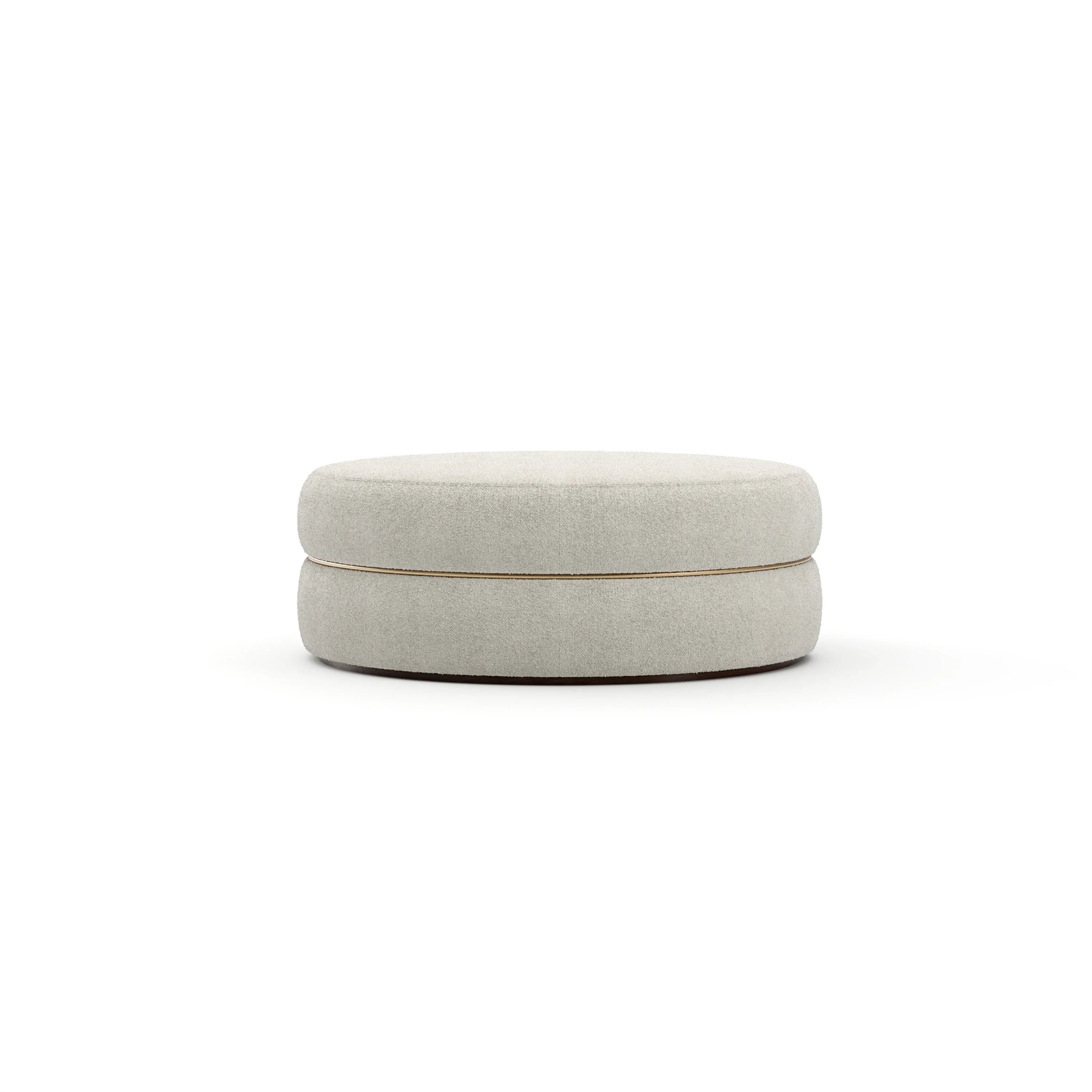 Smoosh Cocktail Ottoman Champagne Gold 42" by Caracole