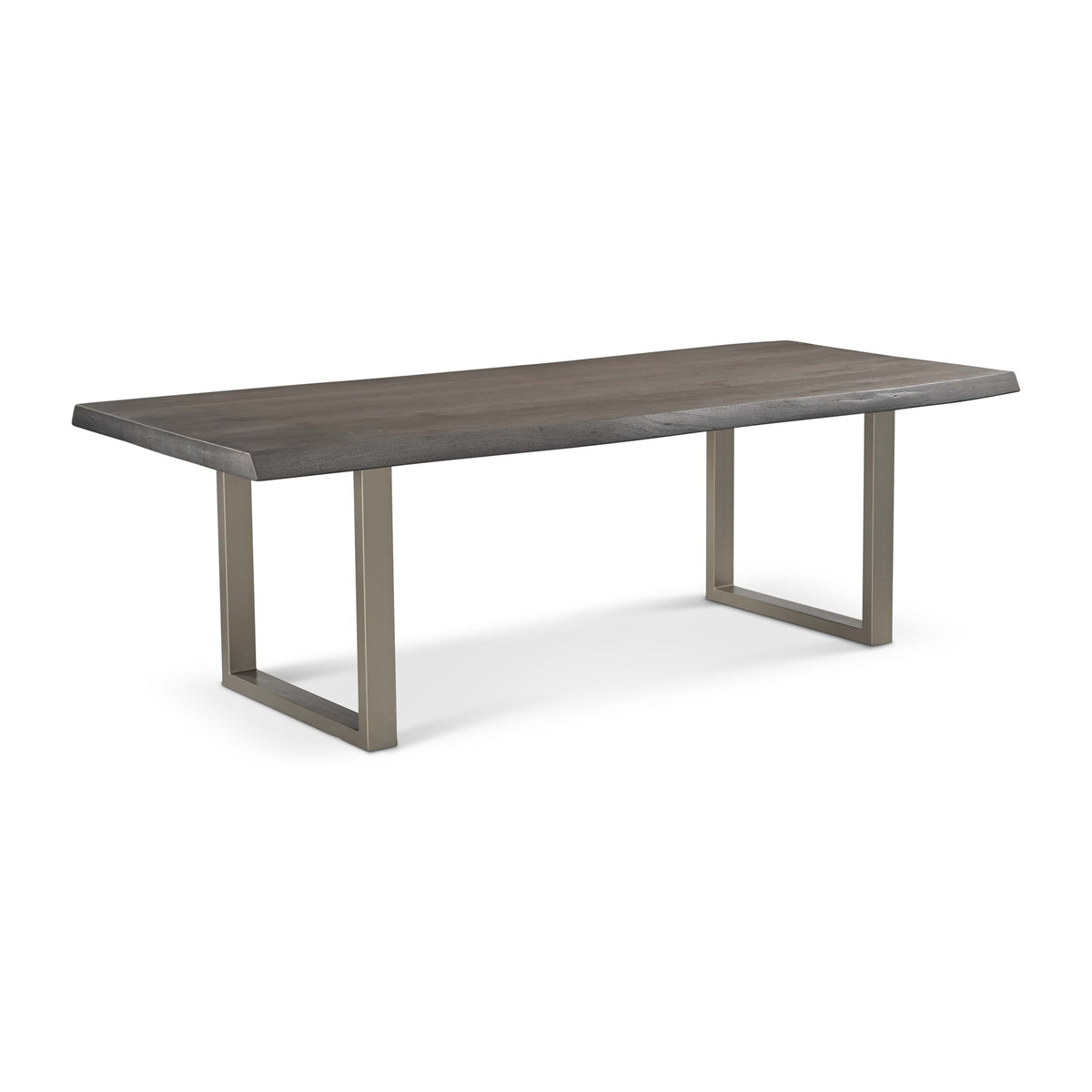 Brooks Dining Table U Base 40" x 92" Sandblasted Grey Top - Pewter Base by Urbia - detail 2
