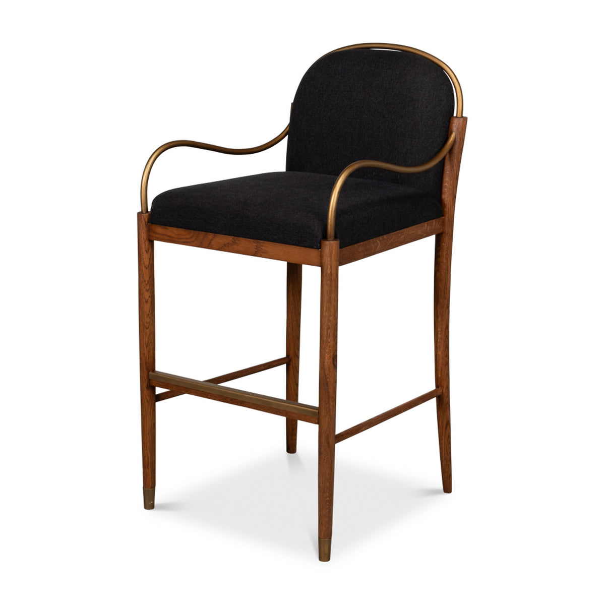 Auden Bar Stool, Black by Sarreid Ltd