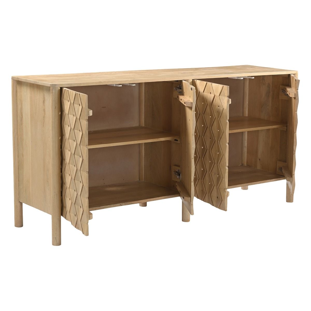 Abra 72" Four Door Sideboard in Light Mango - image 4
