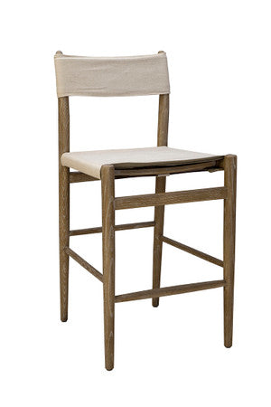 Linen Prescott Counter Stool - 18' by Furniture Classics at ZIN Home