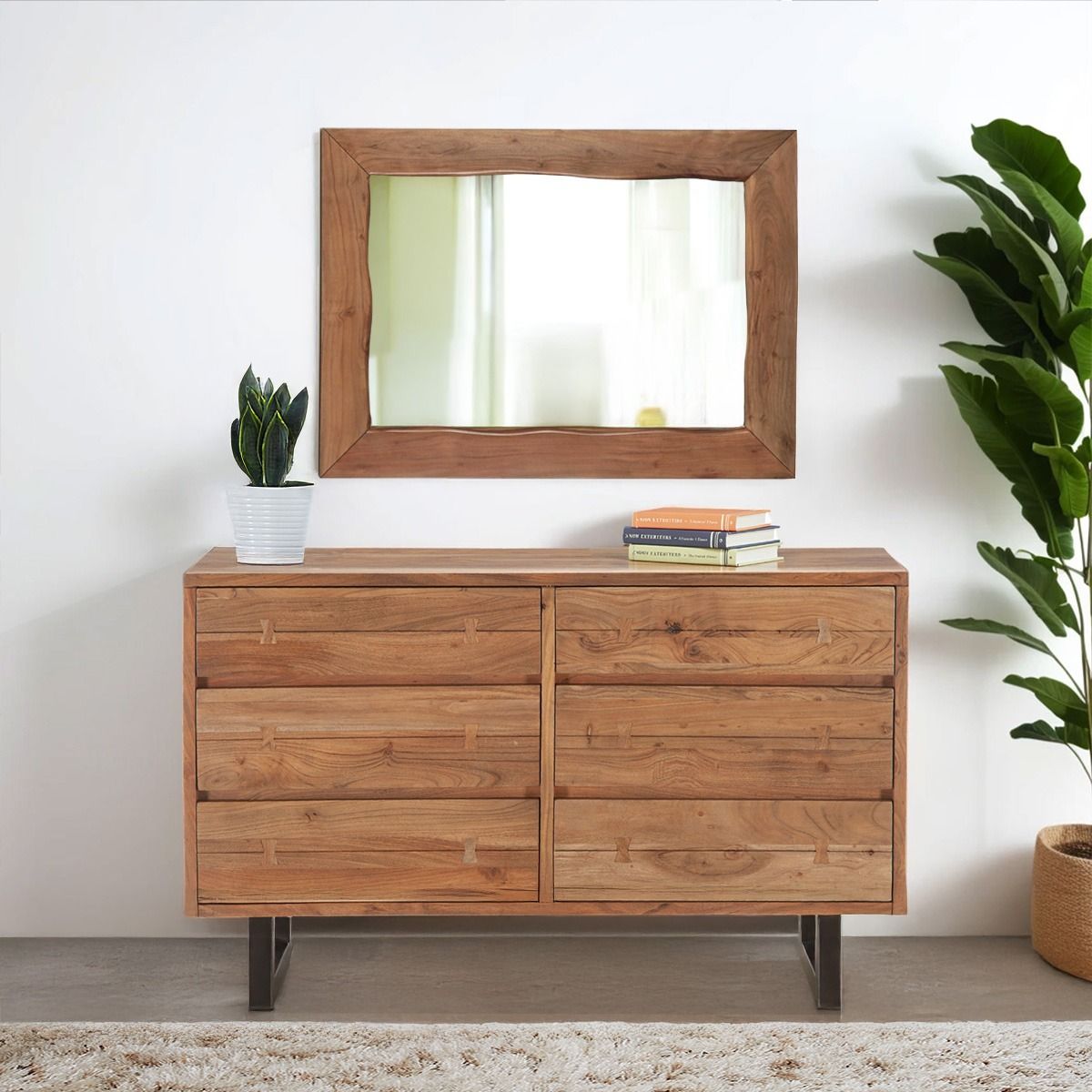Aspen 43" Mirror Frame in Smoked Acacia - image 3