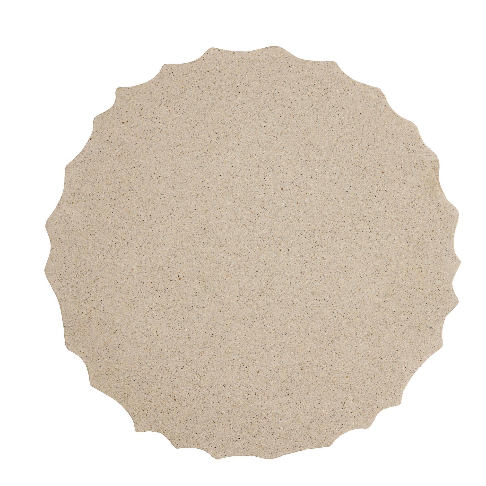 Nereo Chiseled Concrete Outdoor Accent Table by Arteriors - view 6