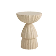 Nereo Chiseled Concrete Outdoor Accent Table by Arteriors