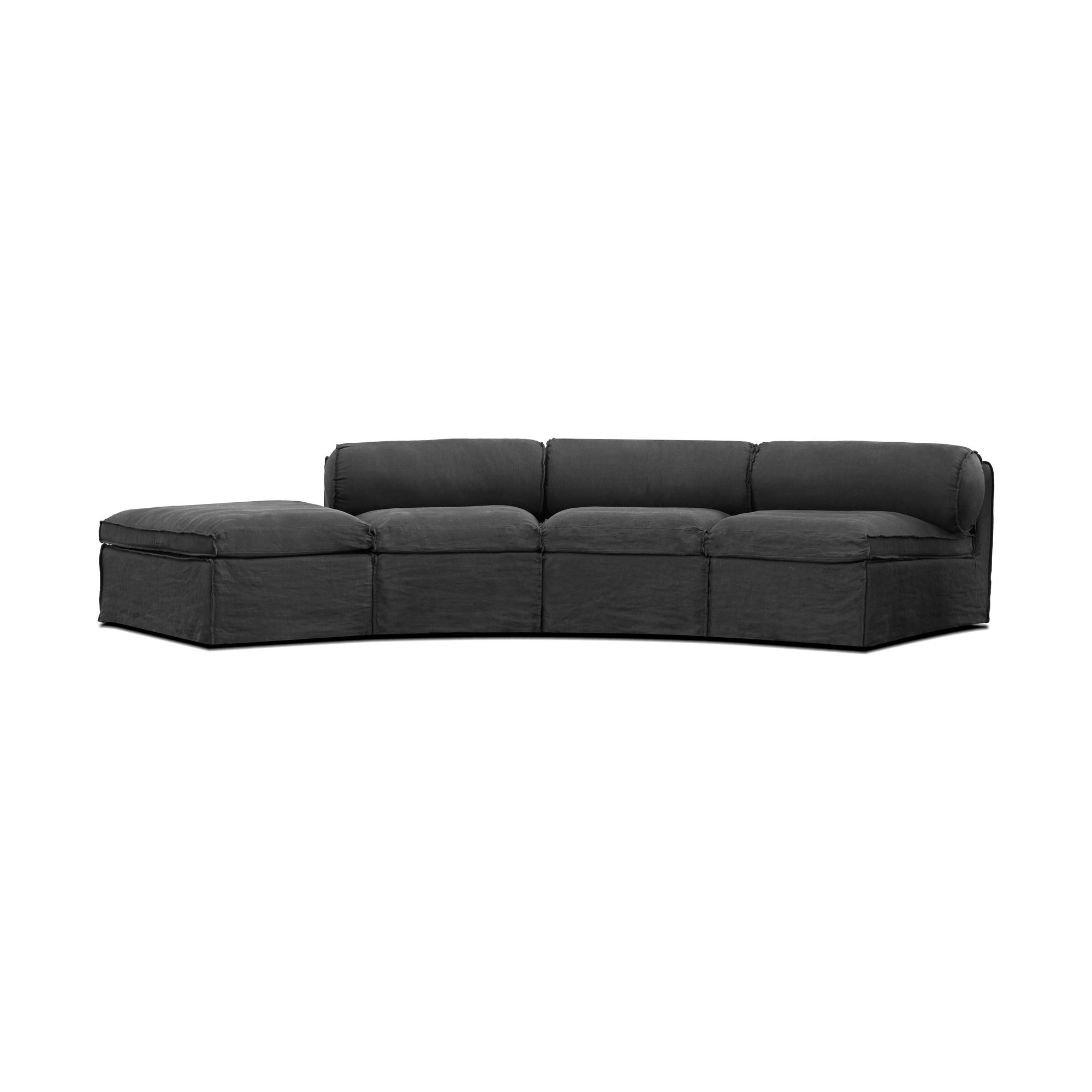 Fauna Sectional 3 Chaise and Ottoman by Mobital - image 2