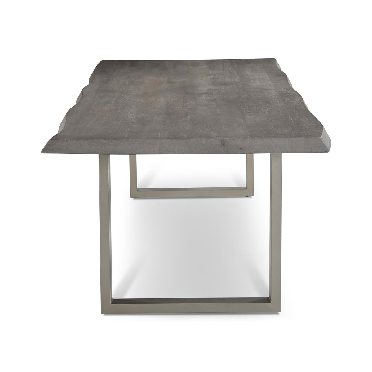 Brooks Dining Table U Base 40" x 116" Sandblasted Grey Top - Pewter Base by Urbia - detail 3