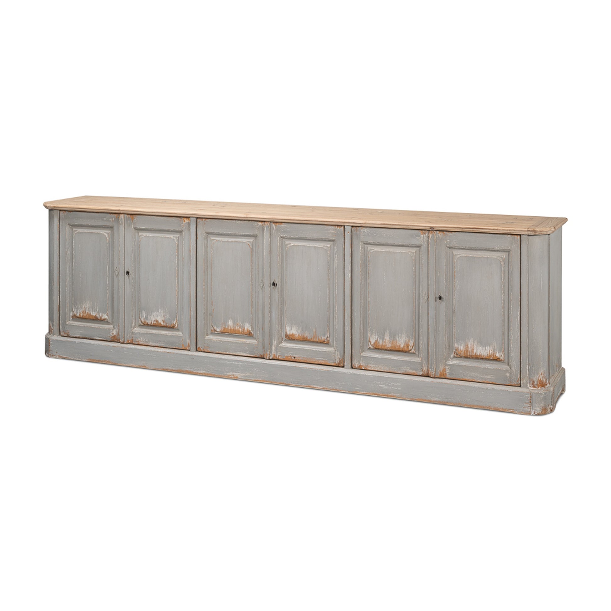 Karlsson Antique Swedish Grey Sideboard by Sarreid Ltd