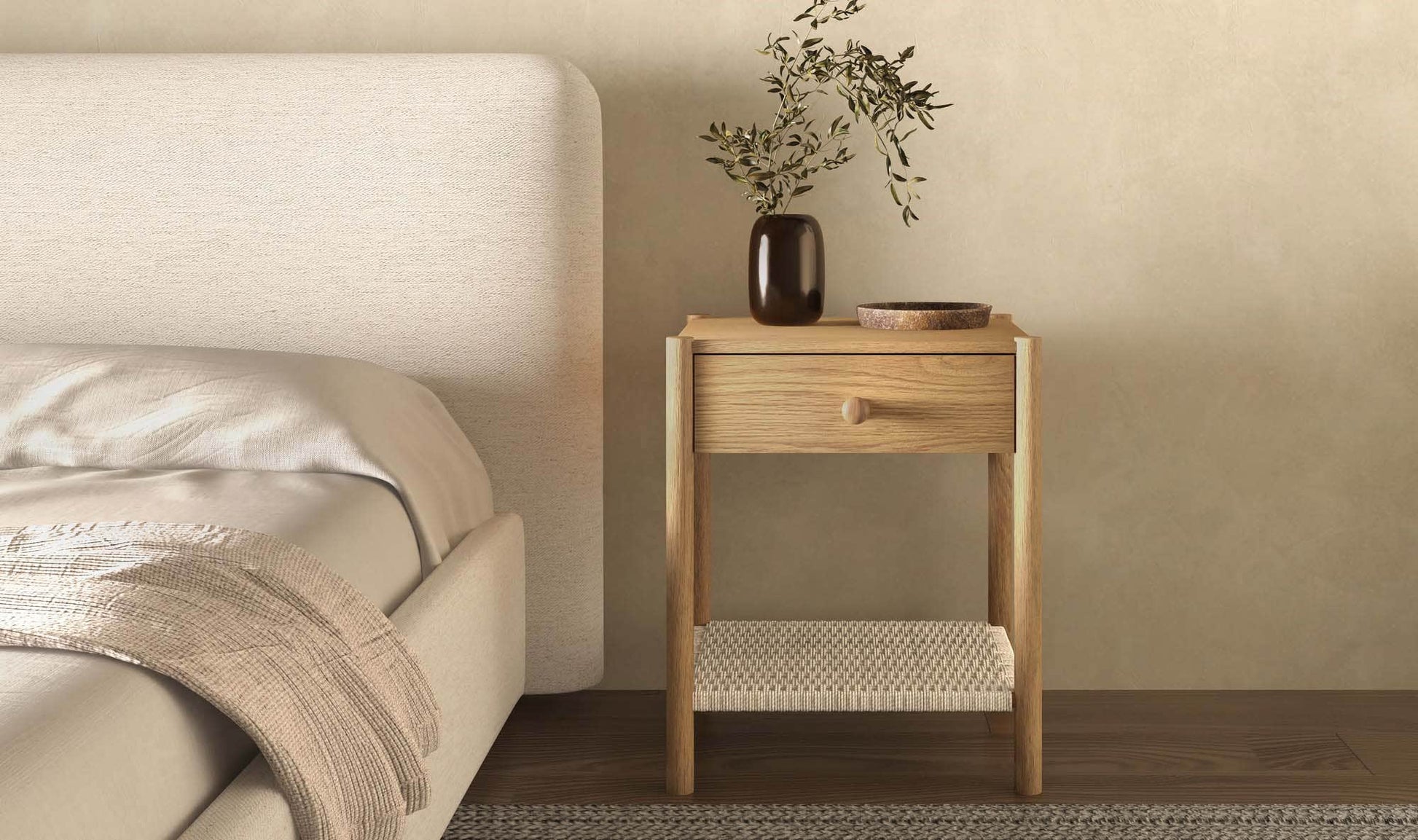 Millie Nightstand Natural by Moe's Home Collection - view 6