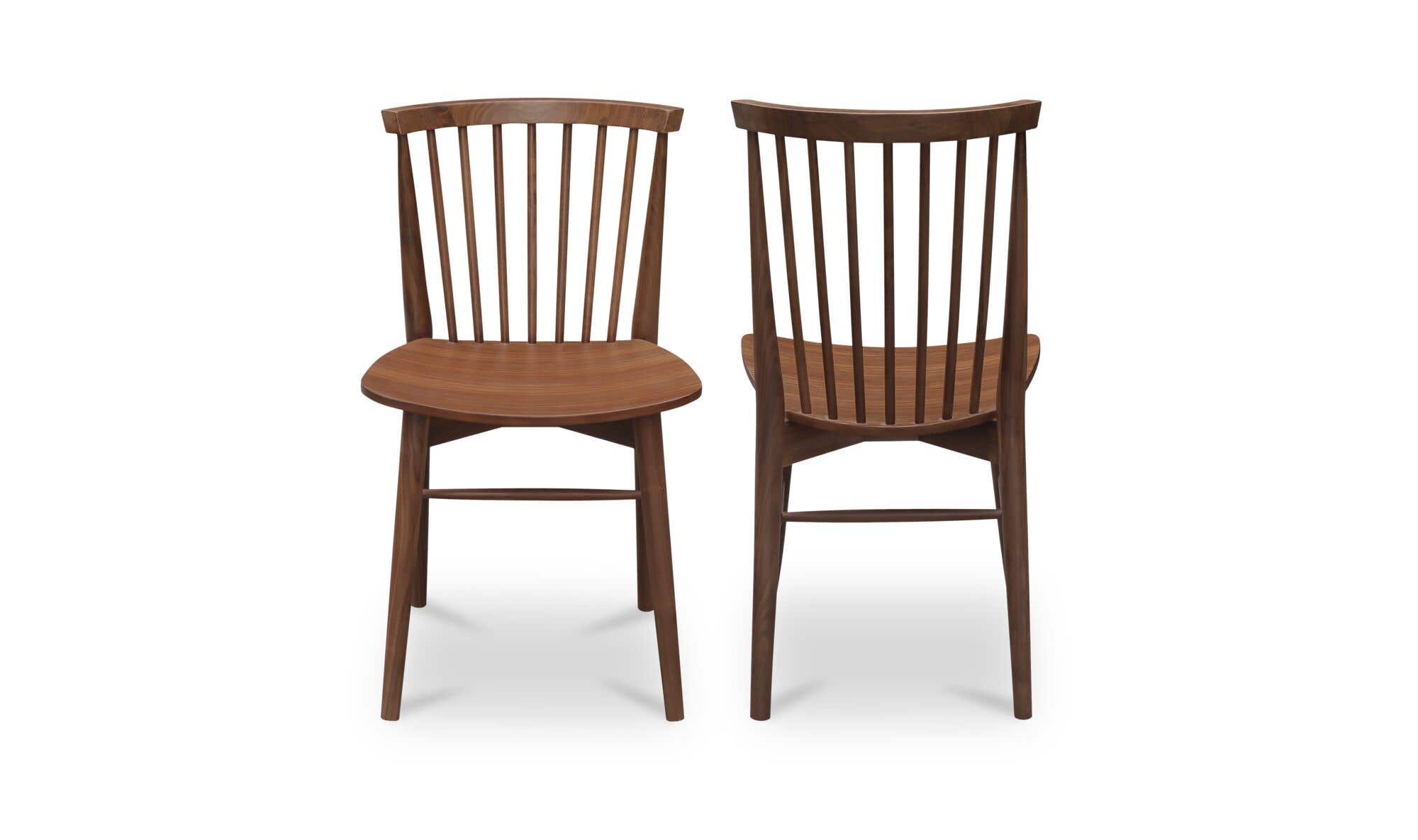 Marley Dining Chair Walnut-Set of Two by Moe's Home Collection - view 6