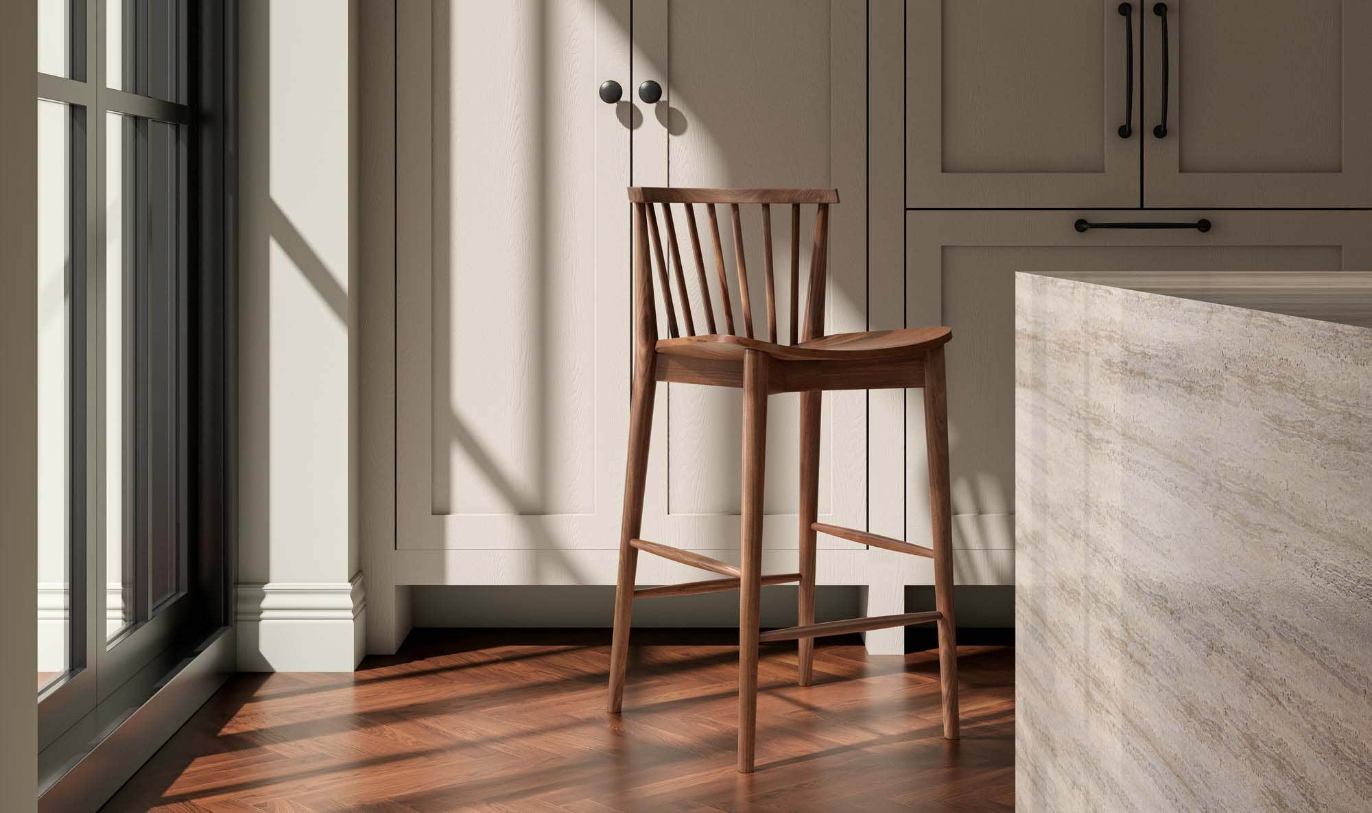 Marley Counter Stool Walnut by Moe's Home Collection - view 5