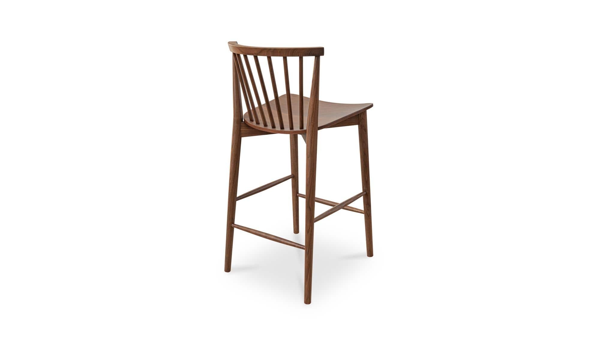 Marley Counter Stool Walnut by Moe's Home Collection - view 9