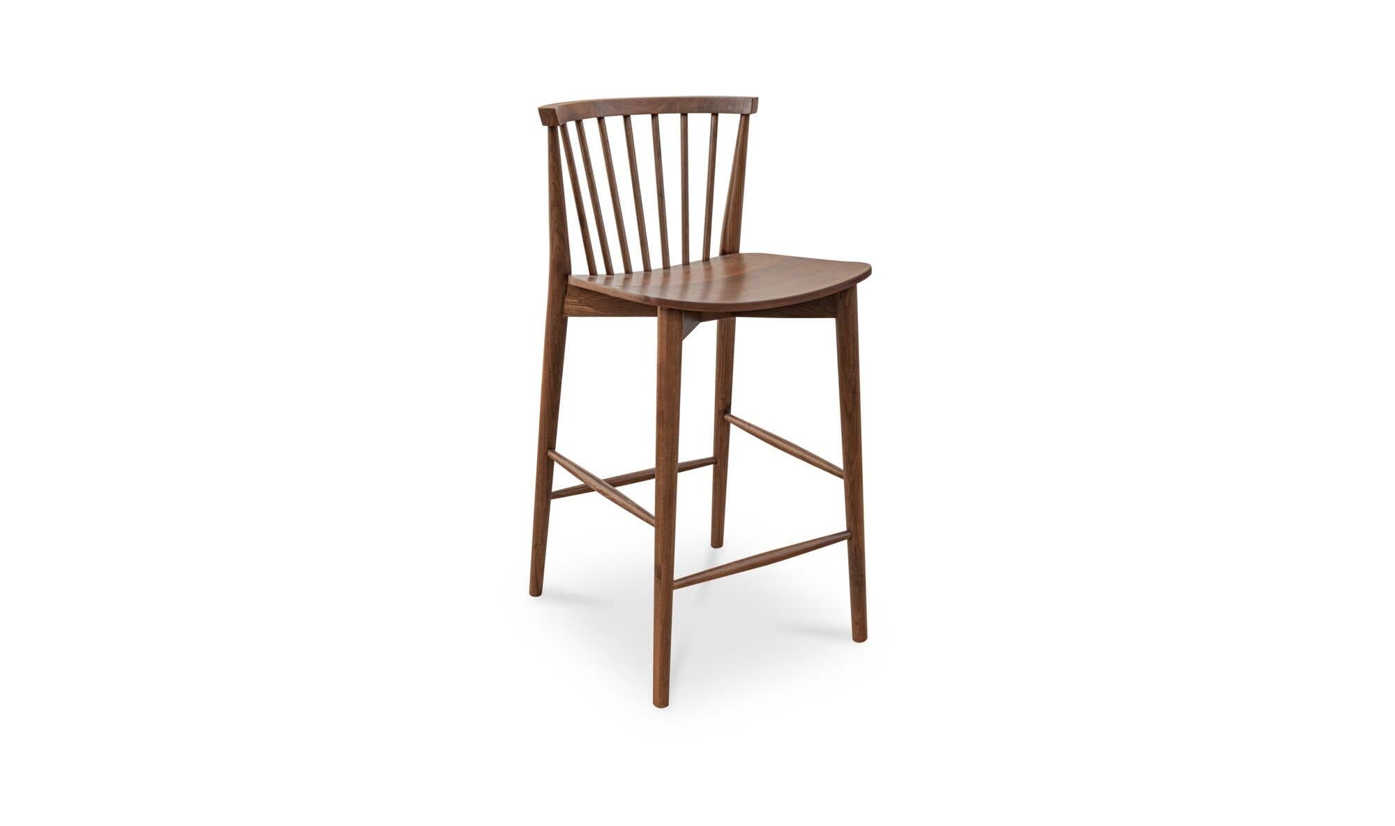 Marley Counter Stool Walnut by Moe's Home Collection - view 6