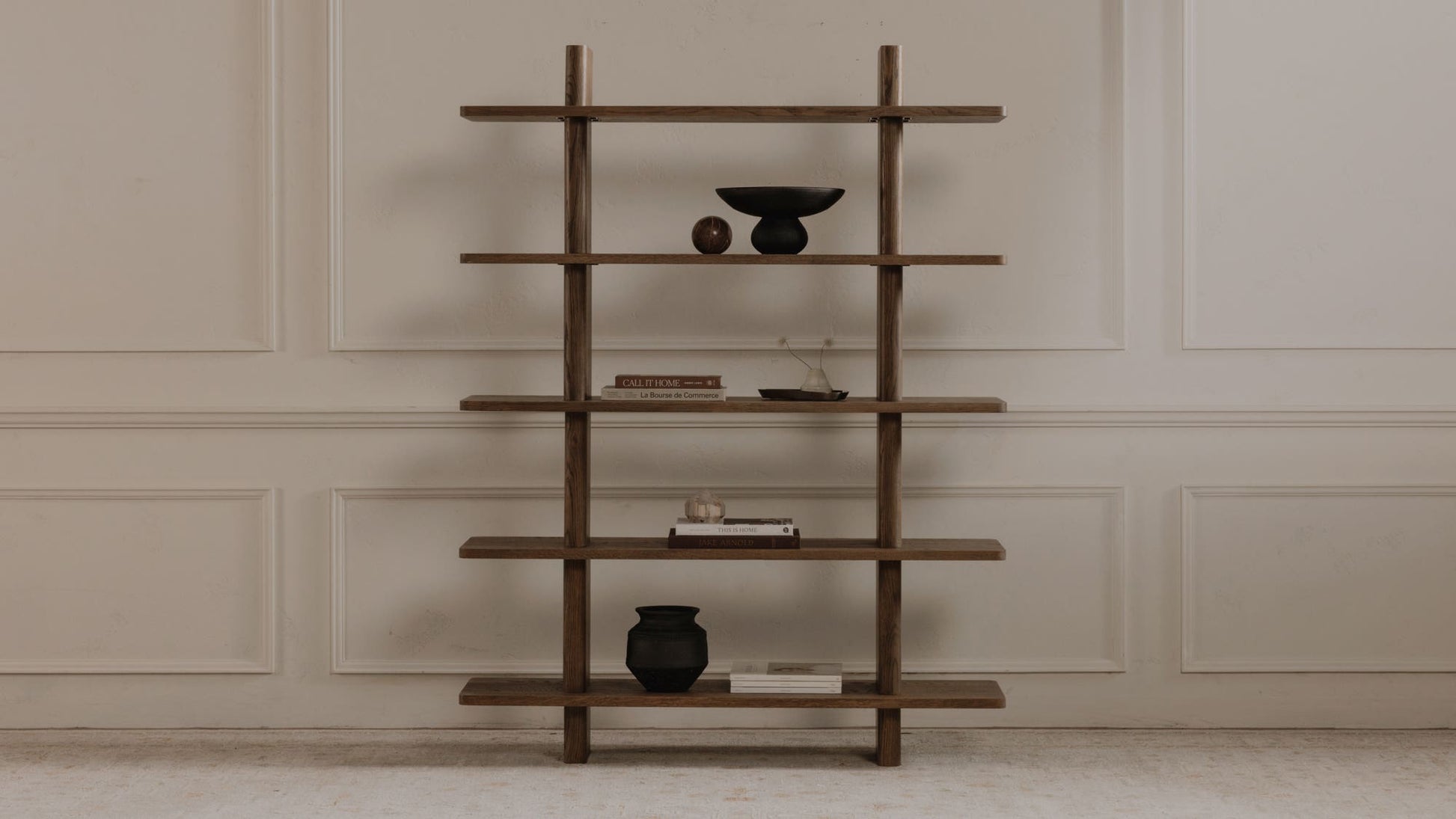 Casey Bookcase Large Dark Brown by Moe's Home Collection - view 5