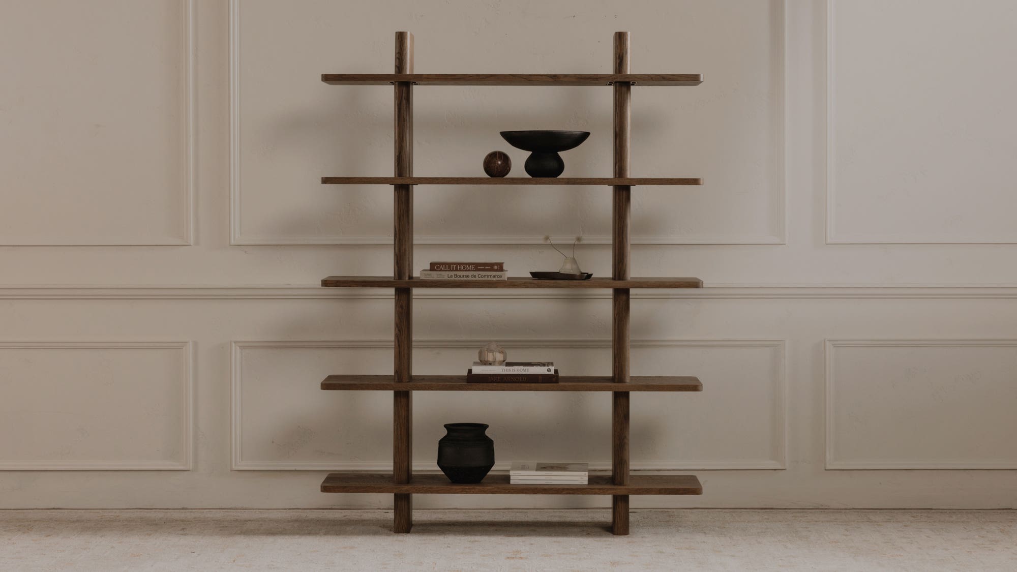 Casey Bookcase Large Dark Brown by Moe's Home Collection - view 5