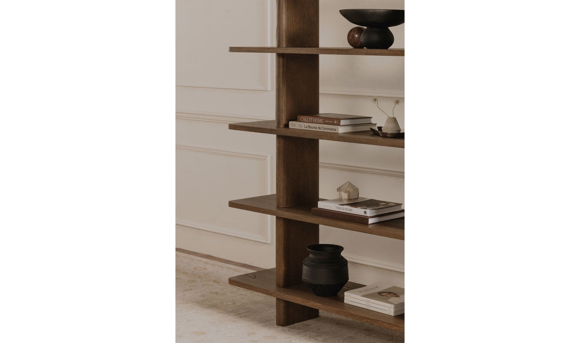 Casey Bookcase Large Dark Brown by Moe's Home Collection - view 6