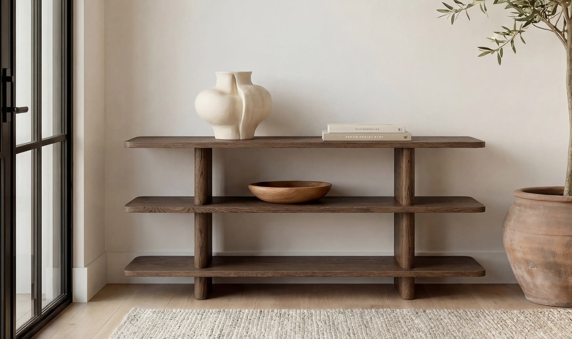 Casey Small Bookcase Dark Brown by Moe's Home Collection - view 5