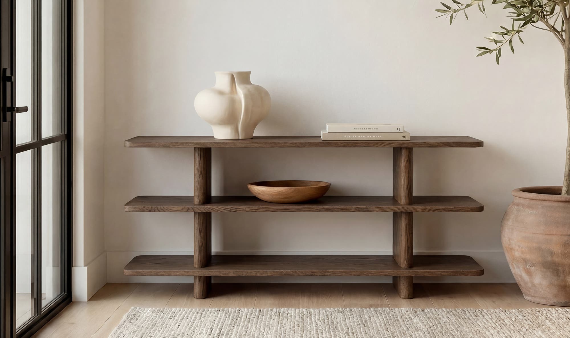 Casey Small Bookcase Dark Brown by Moe's Home Collection - view 5