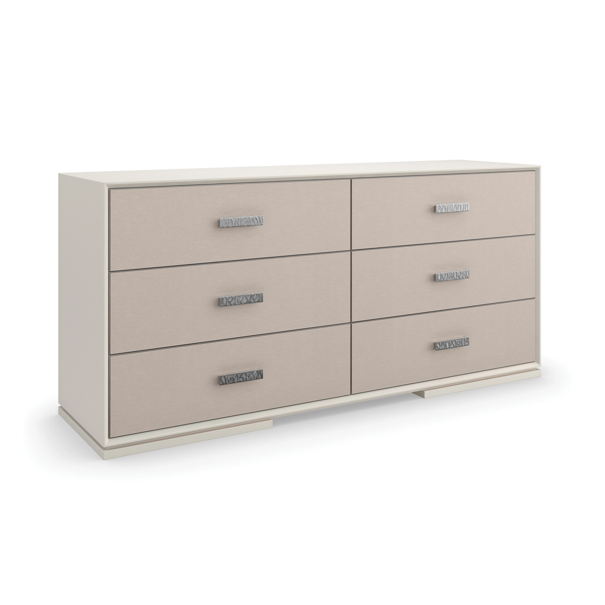 Silver Lining Dresser Almond Milk 68" by Caracole - view 4