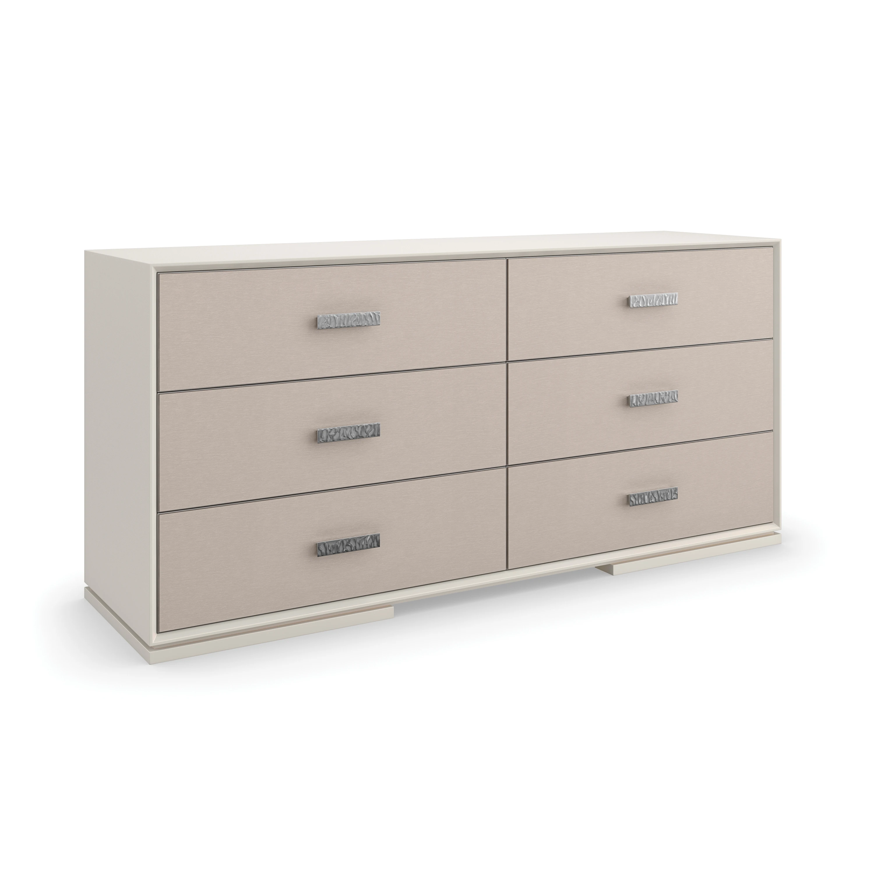 Silver Lining Dresser Almond Milk 68" by Caracole - view 4