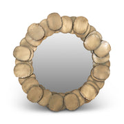 Elements Suri Mirror 33"Dia. - Antique Brass by Urbia - product view