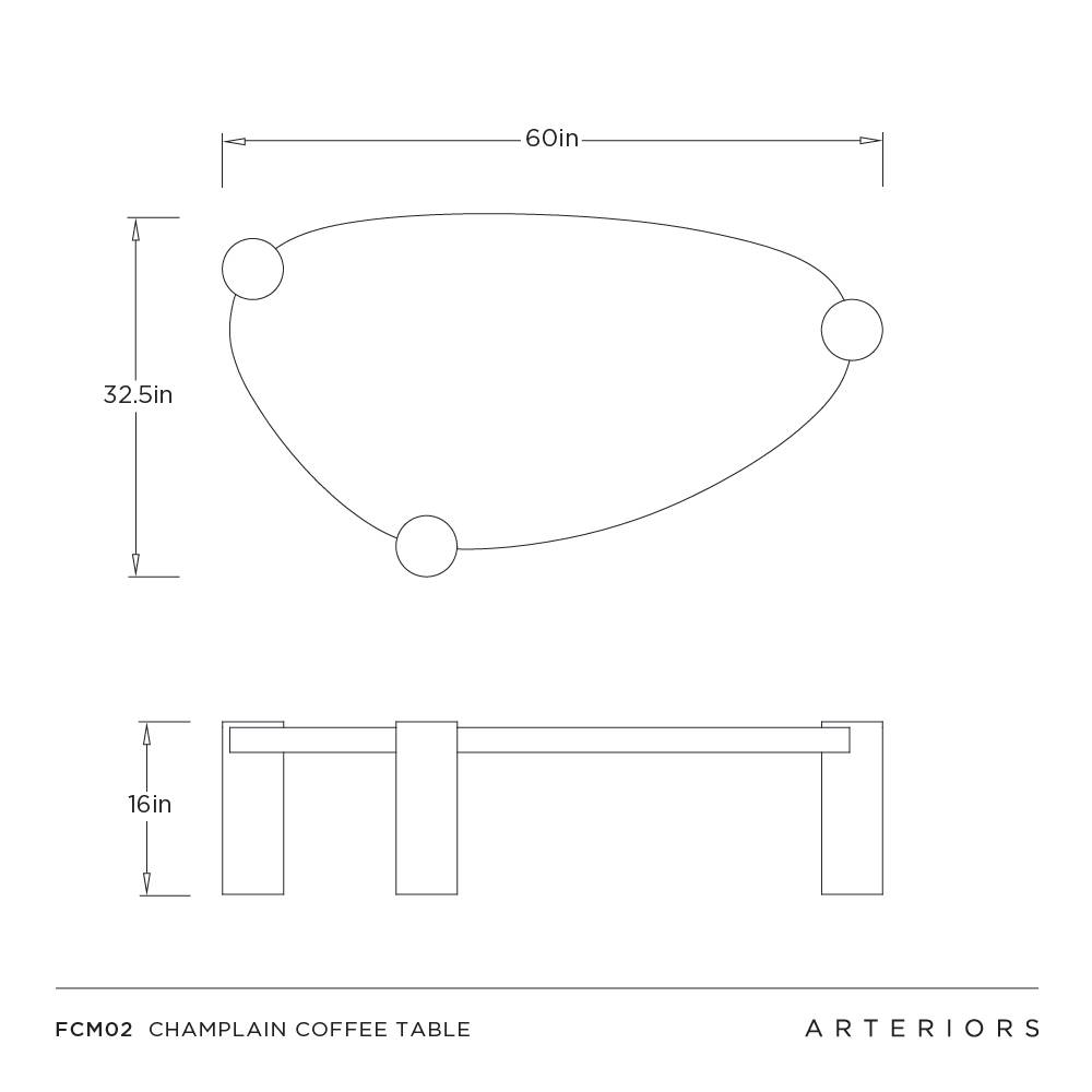 Champlain Coffee Table by Arteriors - view 9