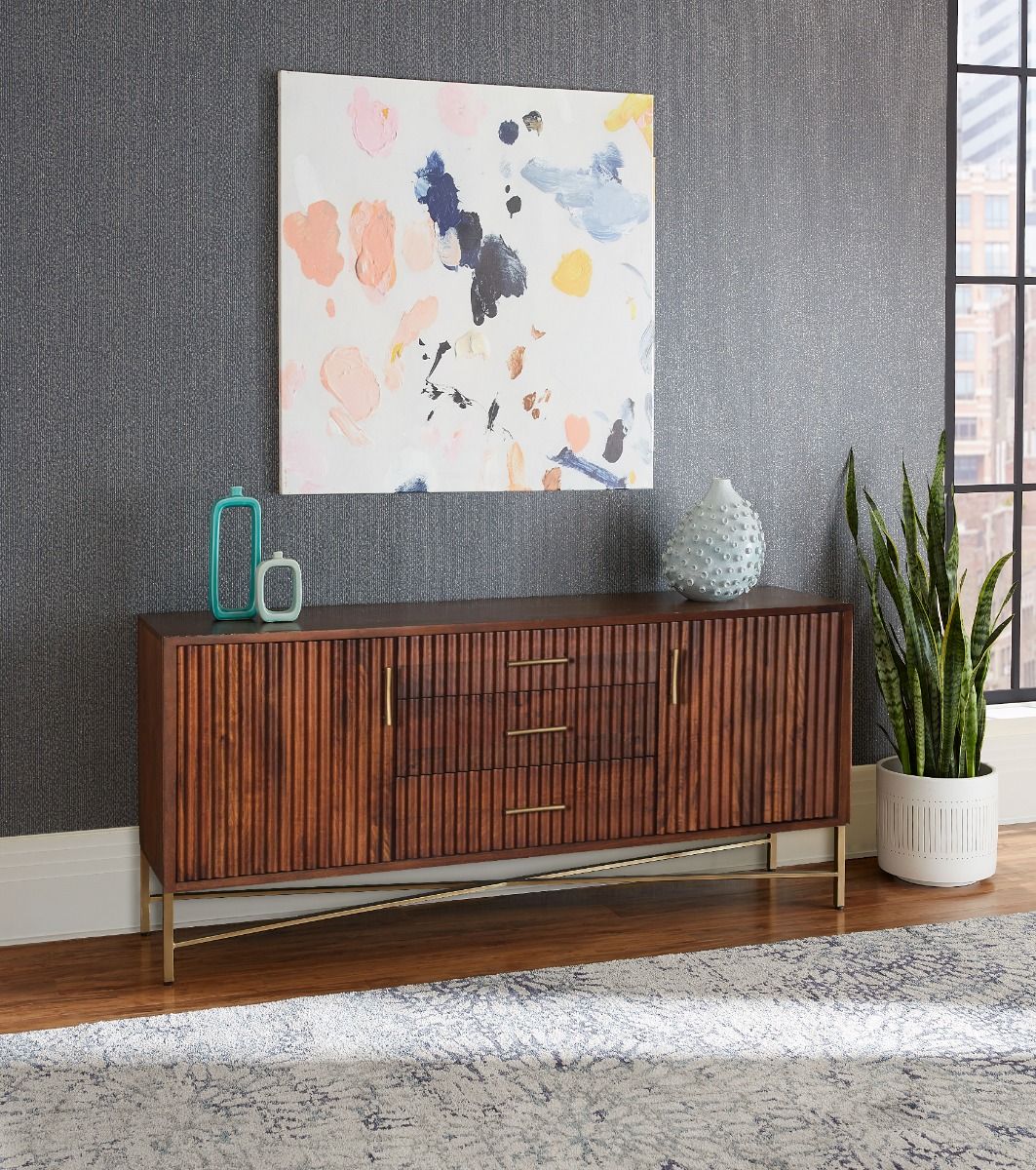 Cosmopolitan 68" Sideboard in Honey Brown - image 3