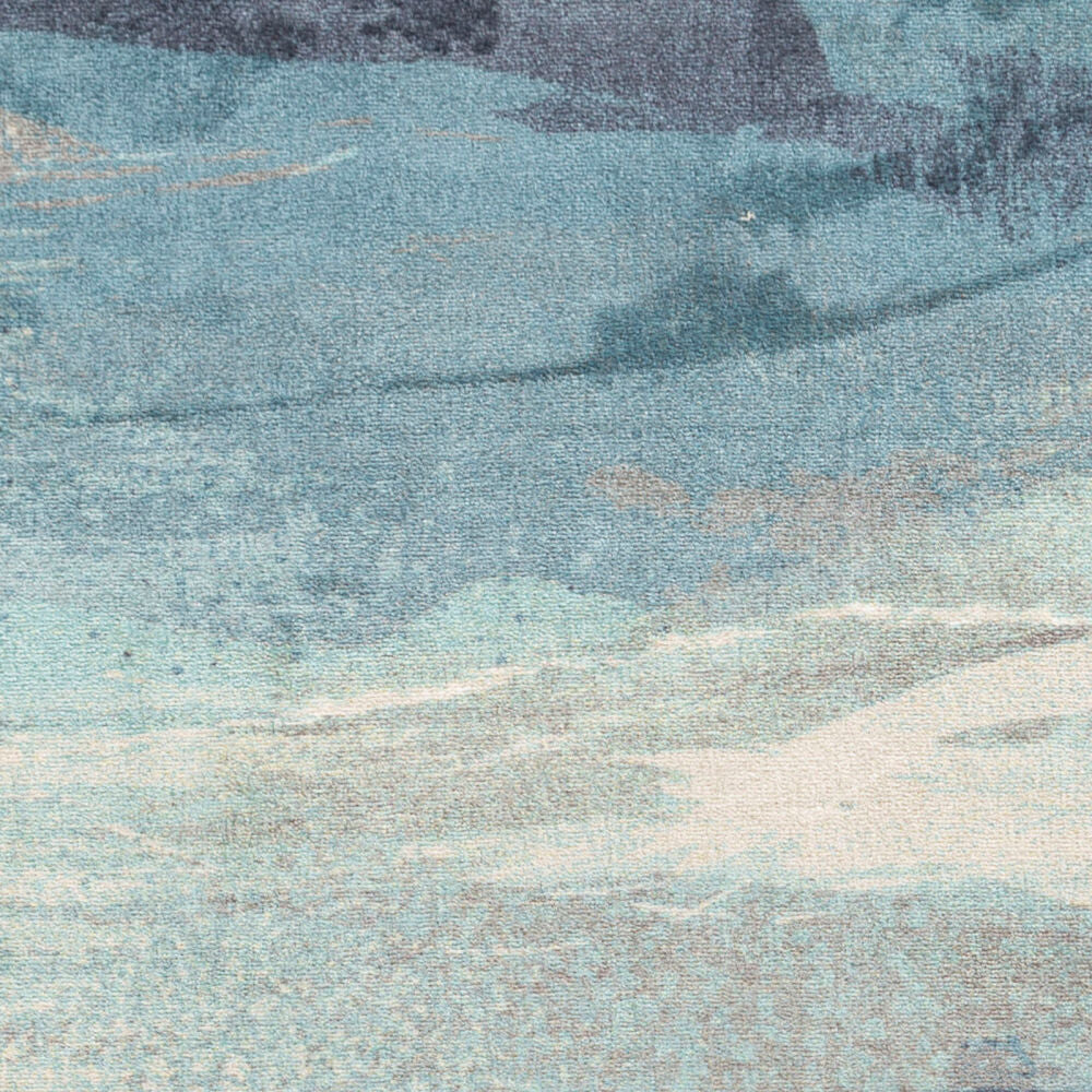 Felicity Blue/Light Blue Machine Woven Rug - swatch