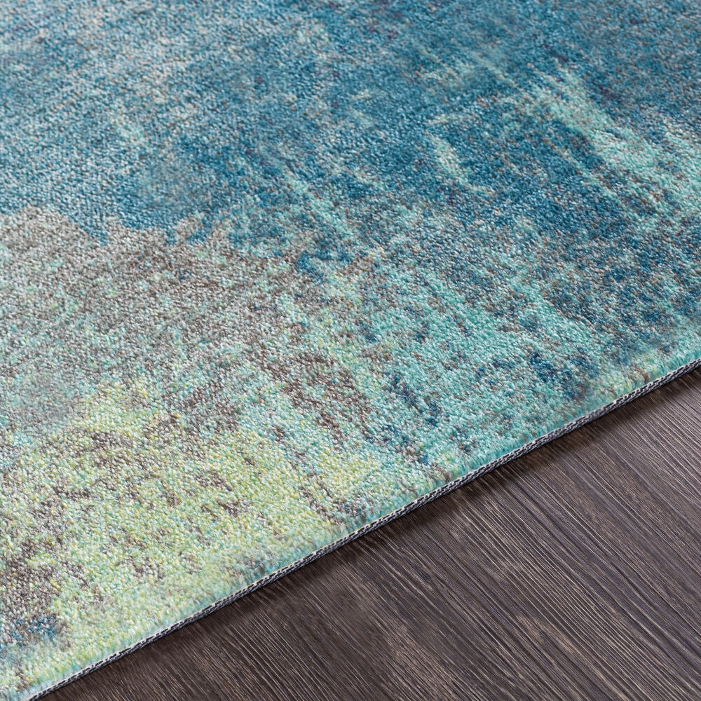 Felicity Blue/Light Blue Machine Woven Rug - texture
