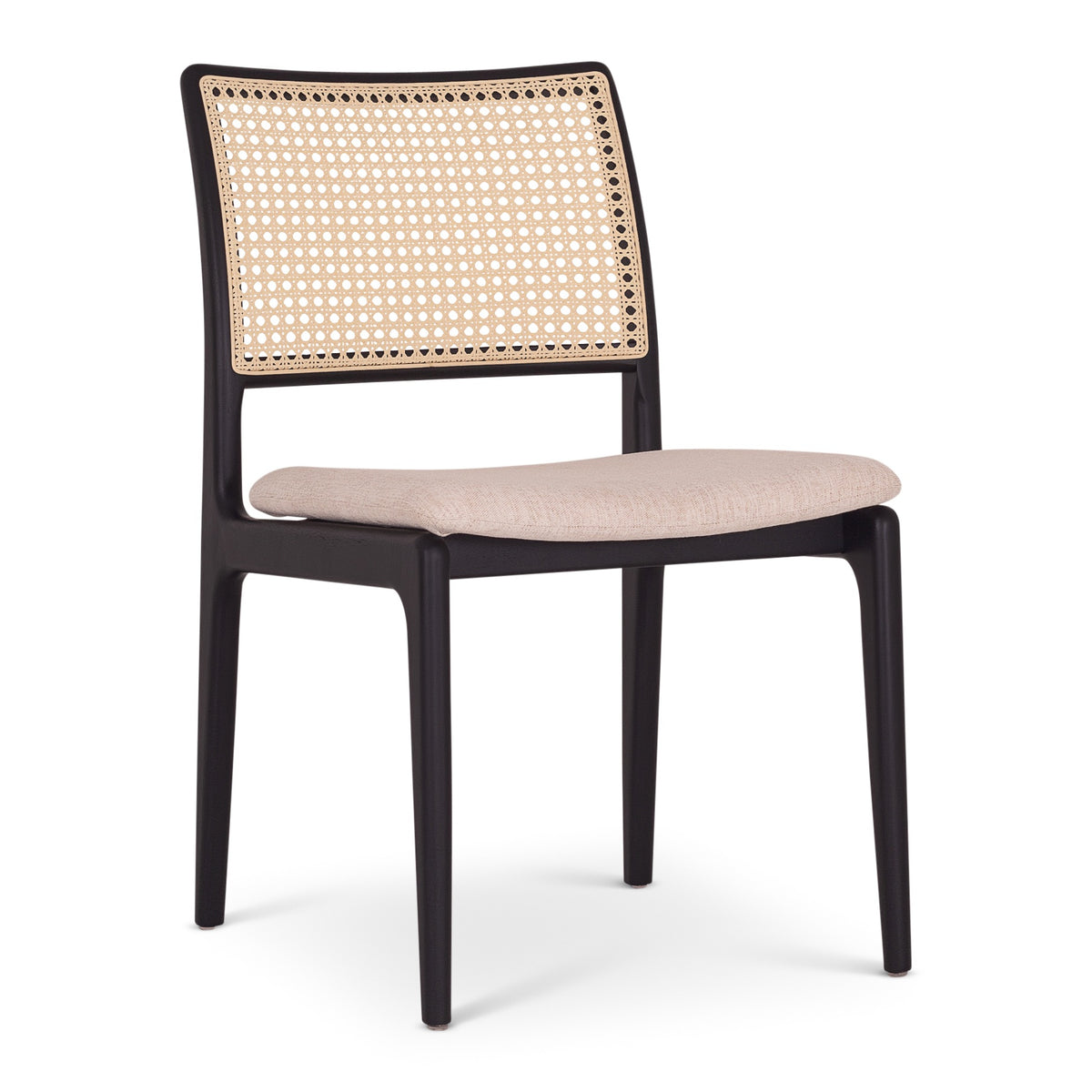 Charlotte Dining Chair Ebano, Medley Ivory, Natural Cane by Urbia - detail 2