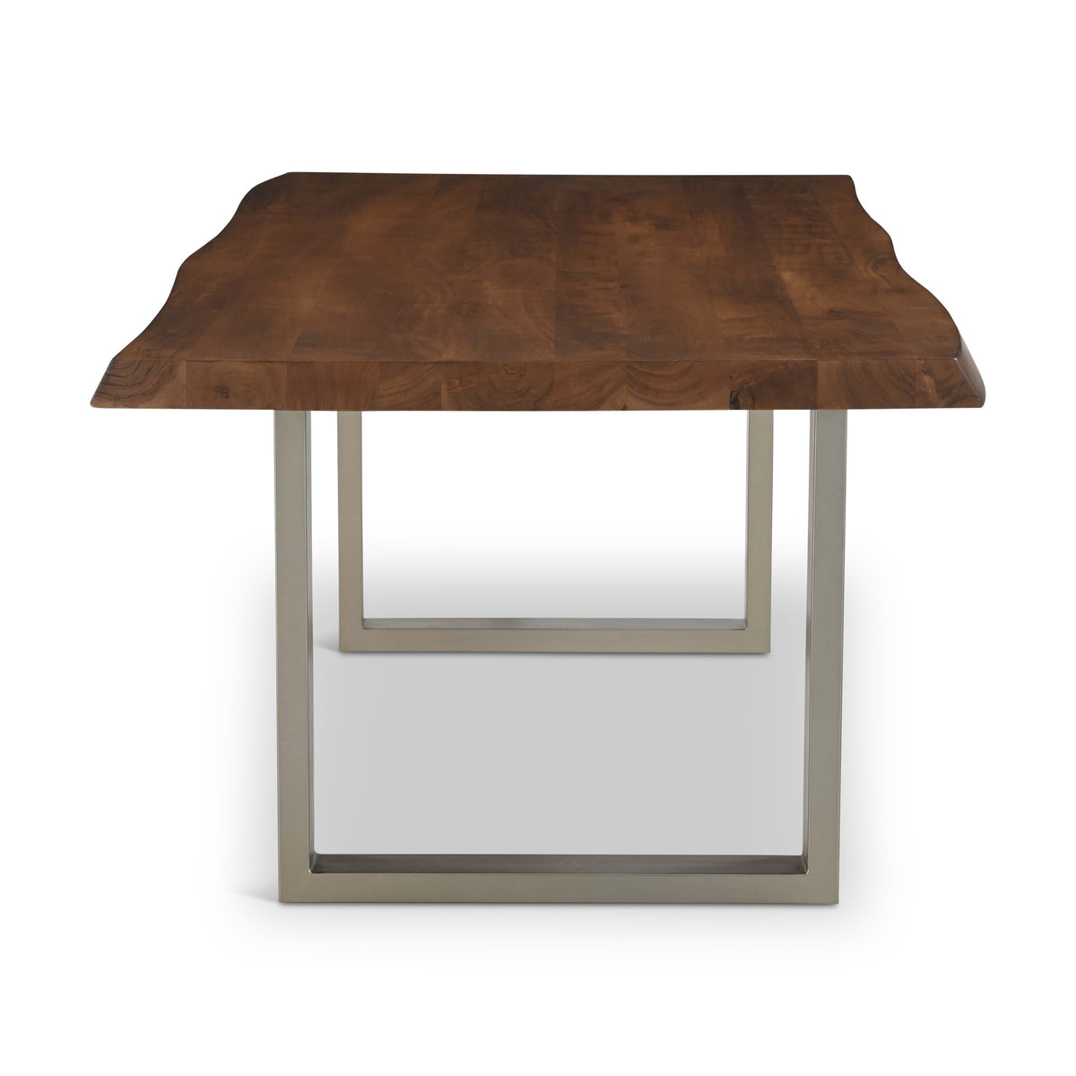 Brooks Dining Table U Base 40" x 79" Americano Top - Pewter Base by Urbia - detail 3