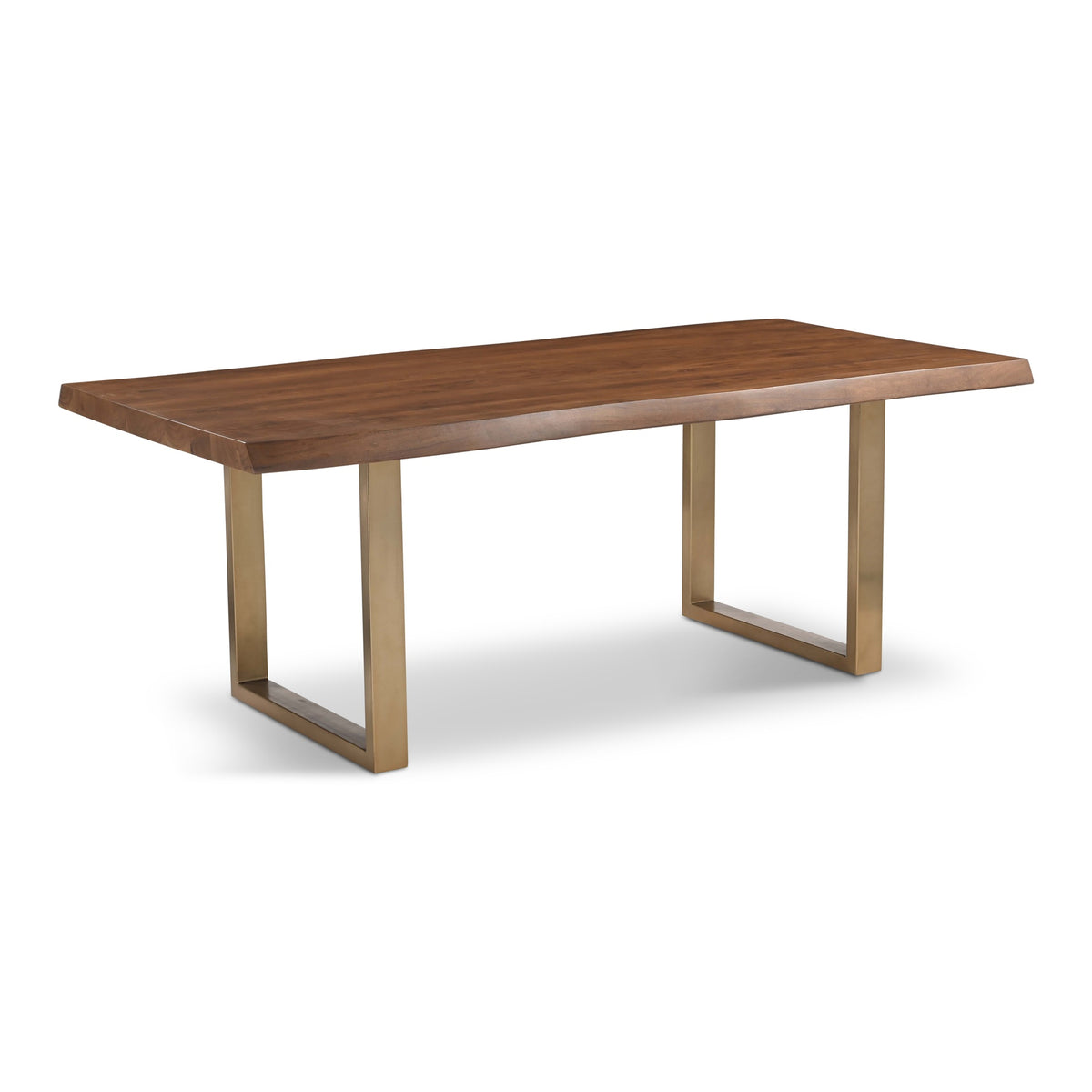 Brooks Dining Table U Base 40" x 79" Americano Top - Brass Base by Urbia - detail 2