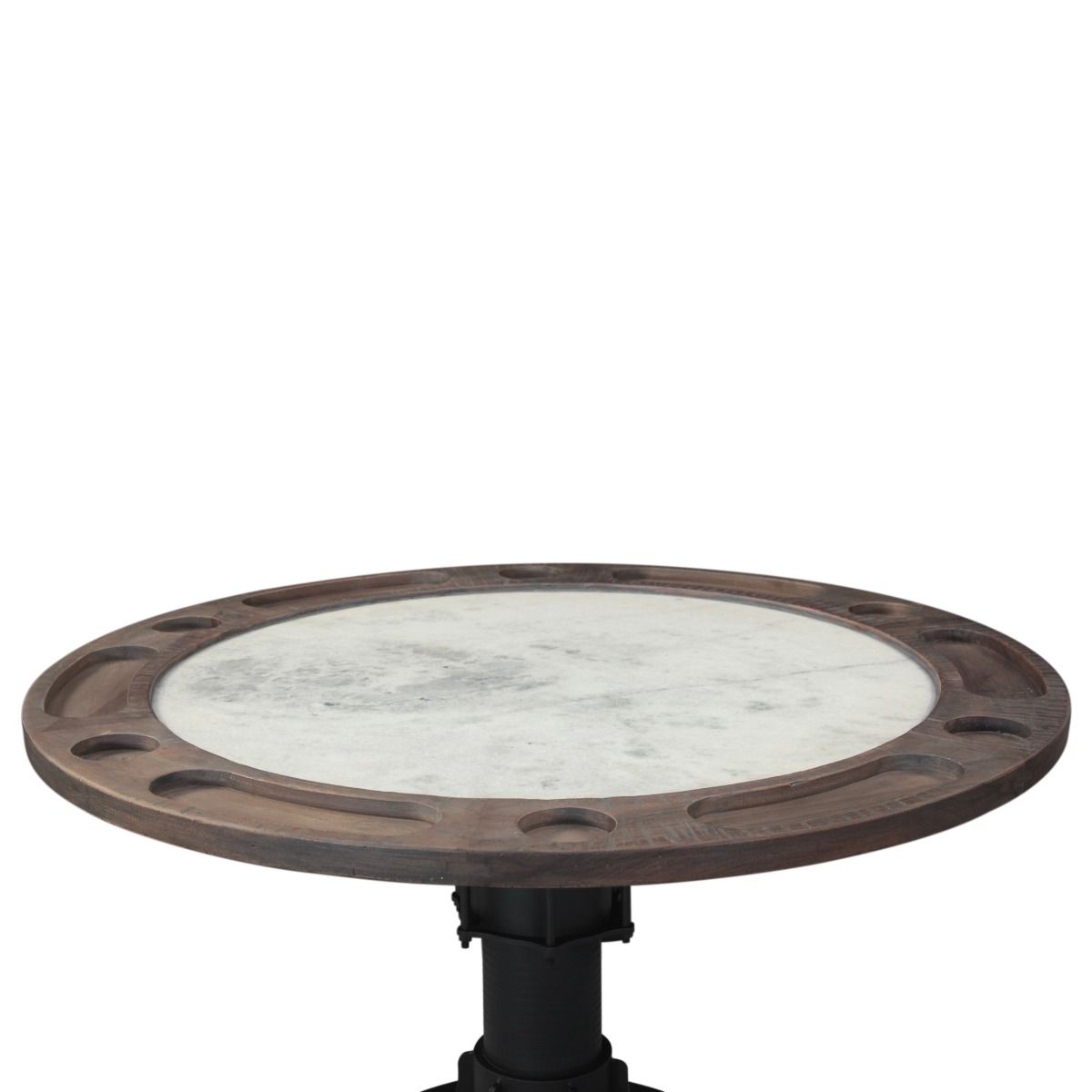 Eiffel 52" Poker Game Table with White Marble Top - image 4