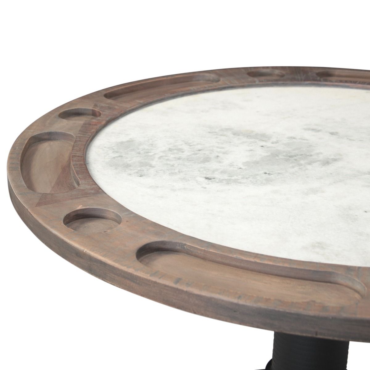 Eiffel 52" Poker Game Table with White Marble Top - image 3