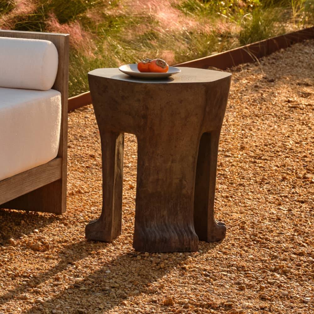Bruttii Legged Outdoor Accent Table by Arteriors - view 2