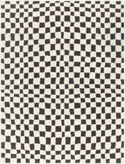 Freud Black/Ivory Machine Woven Rug FEU-2302 - 5'3" x 7'