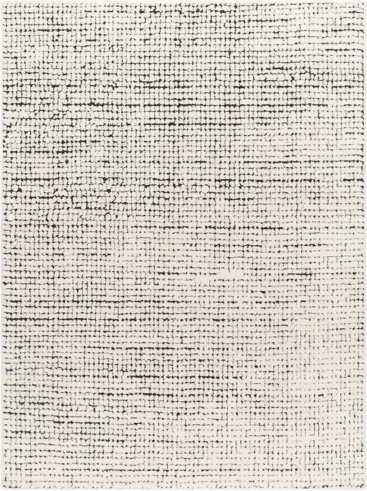 Freud Black/Ivory Machine Woven Rug FEU-2305 - 2' x 2'11"
