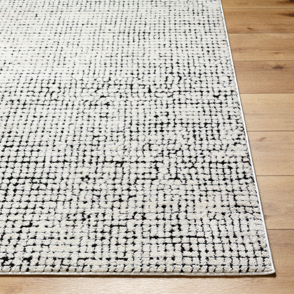Freud Black/Ivory Machine Woven Rug FEU-2305 - front