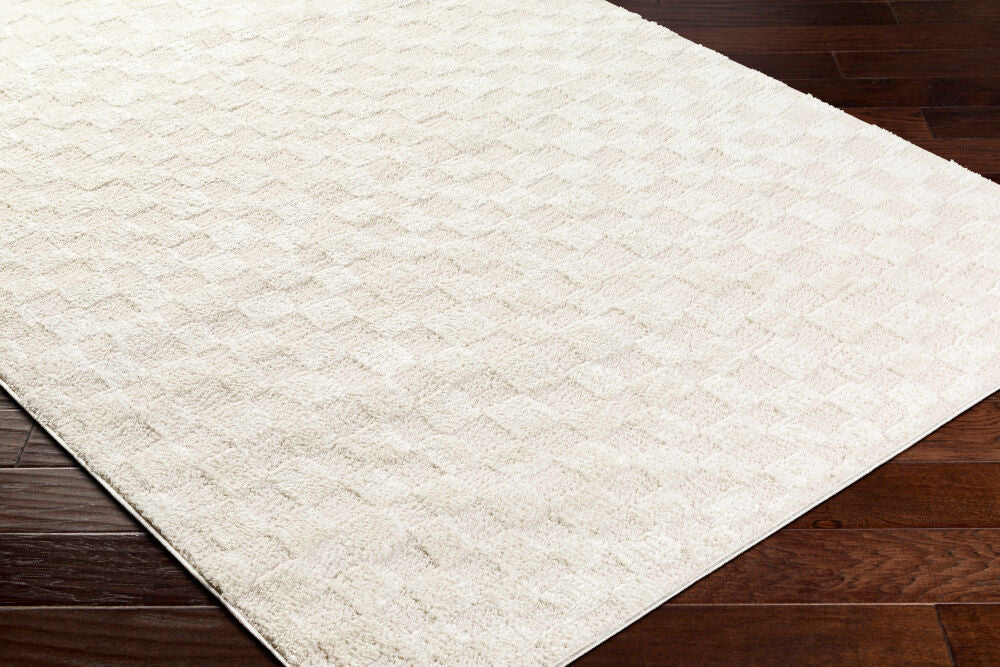 Freud Ivory/Off-White Machine Woven Rug FEU-2306 - corner