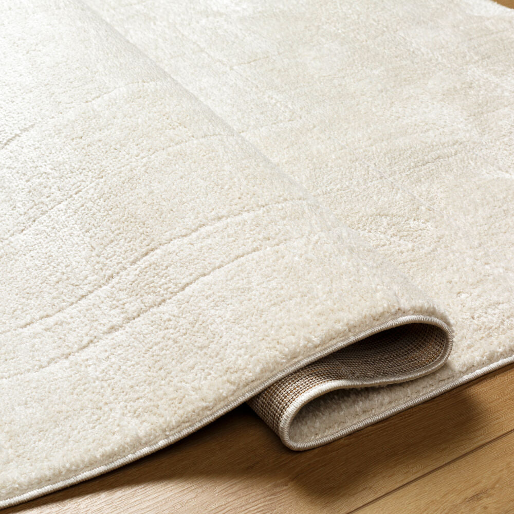 Freud Ivory/Off-White Machine Woven Rug FEU-2309 - fold