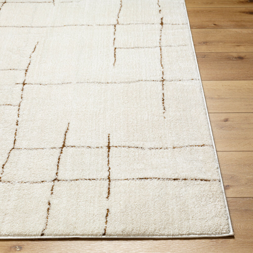 Freud Brown/Ivory Machine Woven Rug FEU-2310 - front