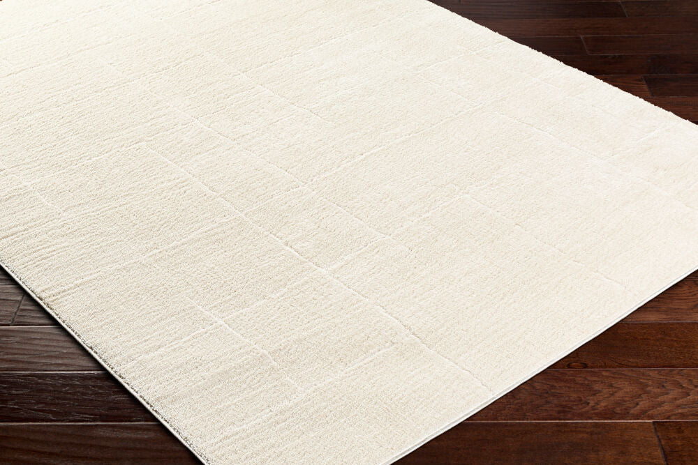 Freud Ivory/Off-White Machine Woven Rug FEU-2311 - corner