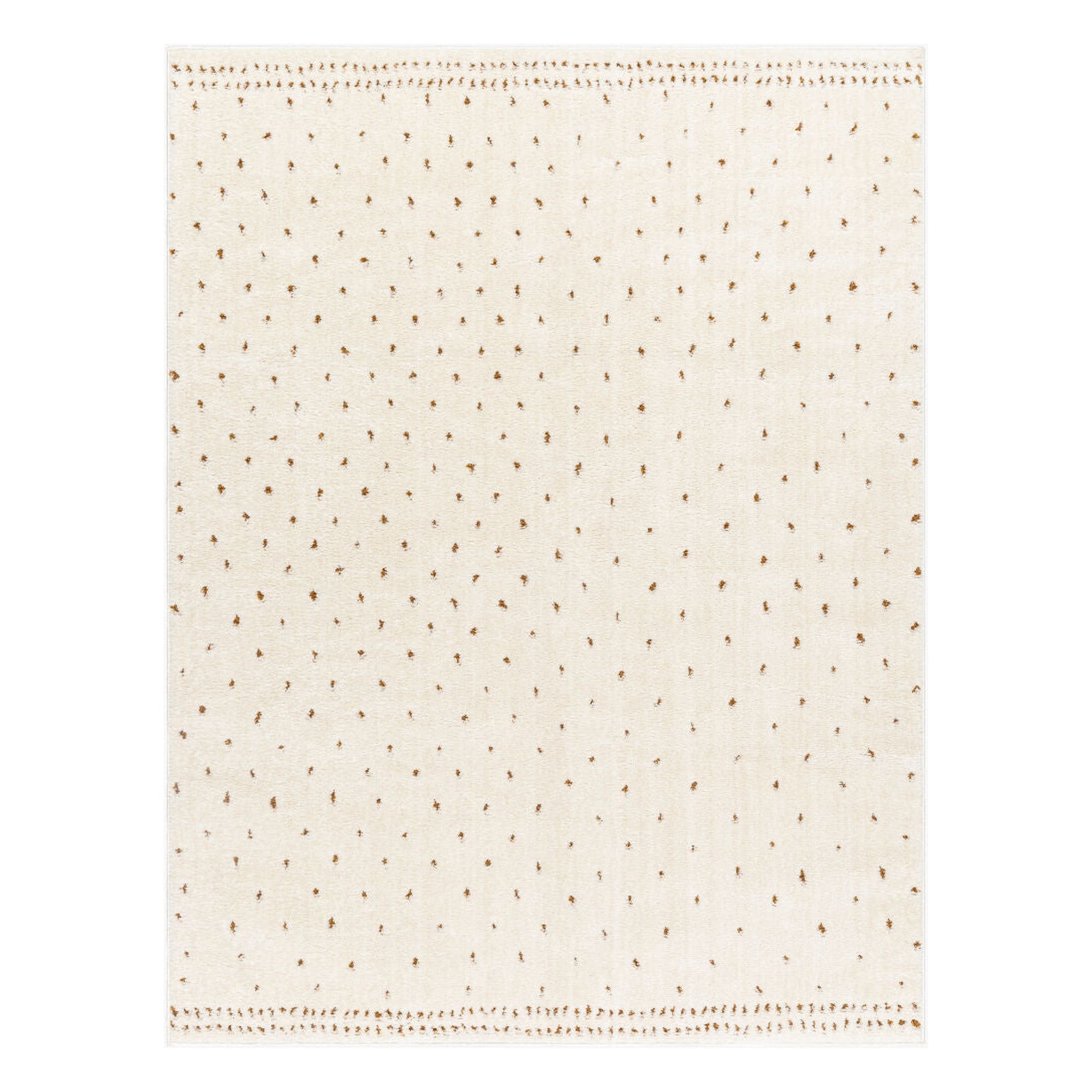 Freud Brown/Ivory Machine Woven Rug FEU-2315 - 5'3" x 7'