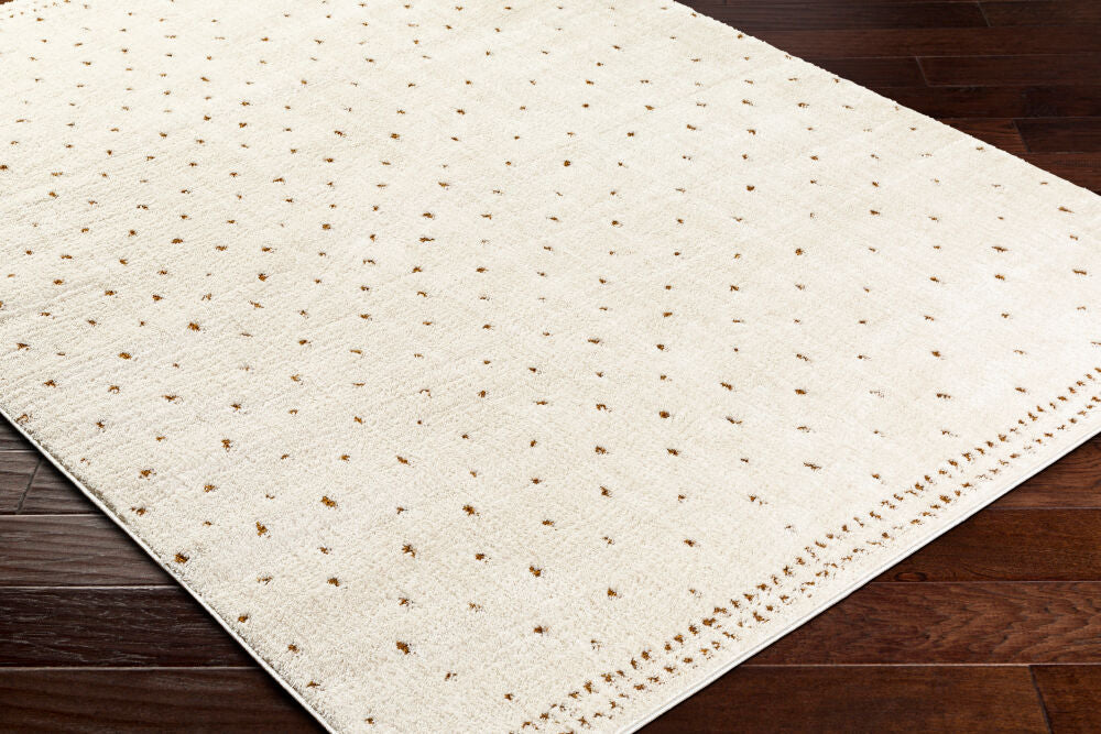 Freud Brown/Ivory Machine Woven Rug FEU-2315 - corner