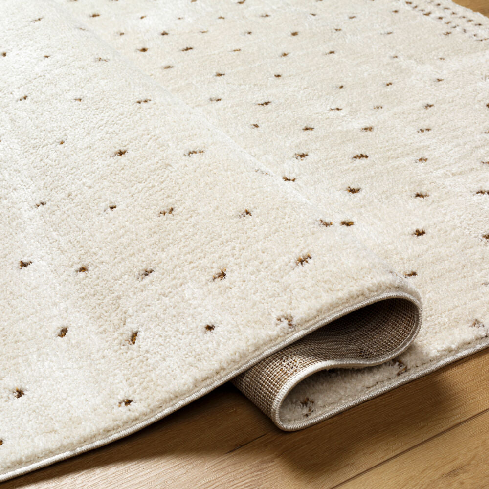 Freud Brown/Ivory Machine Woven Rug FEU-2315 - fold