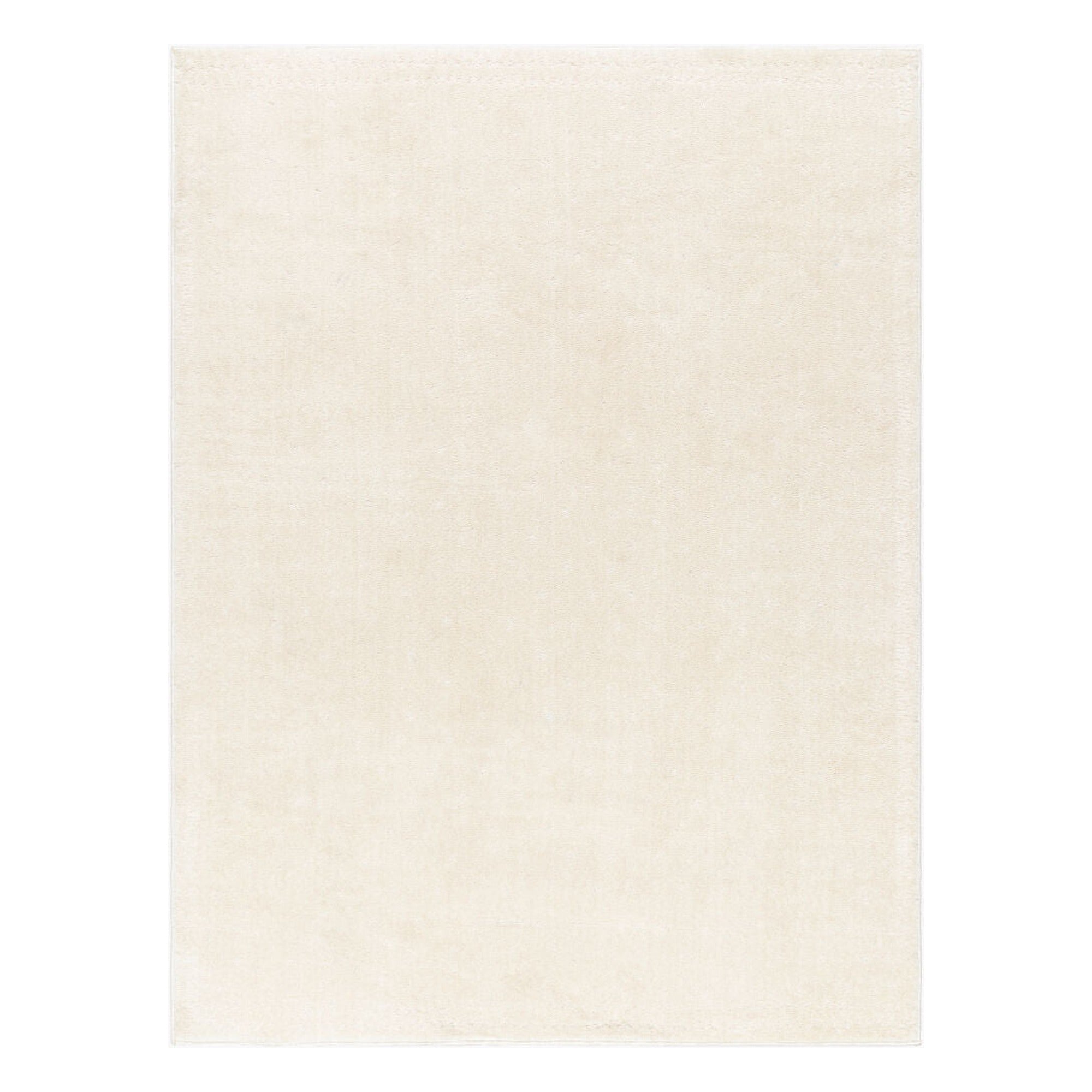 Freud Ivory/Off-White Machine Woven Rug FEU-2316 - 5'3" x 7'