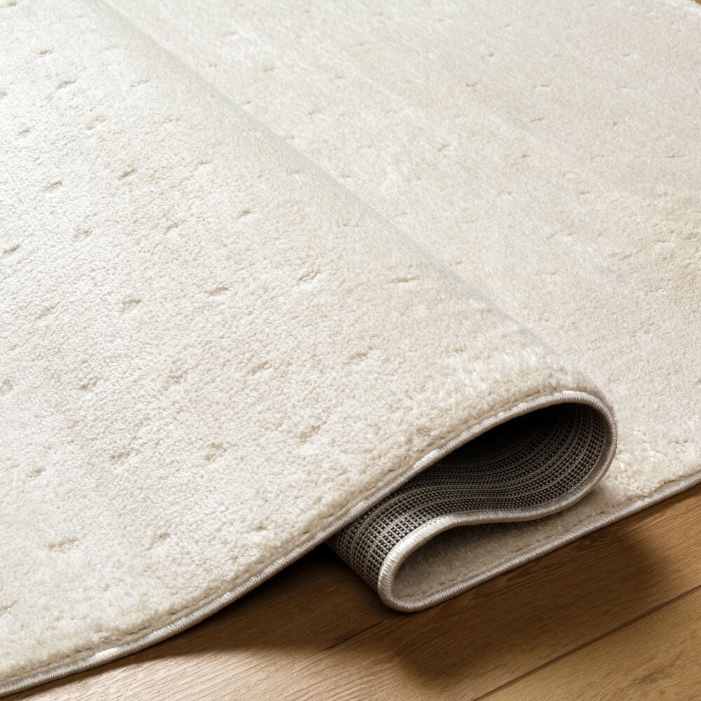 Freud Ivory/Off-White Machine Woven Rug FEU-2316 - fold