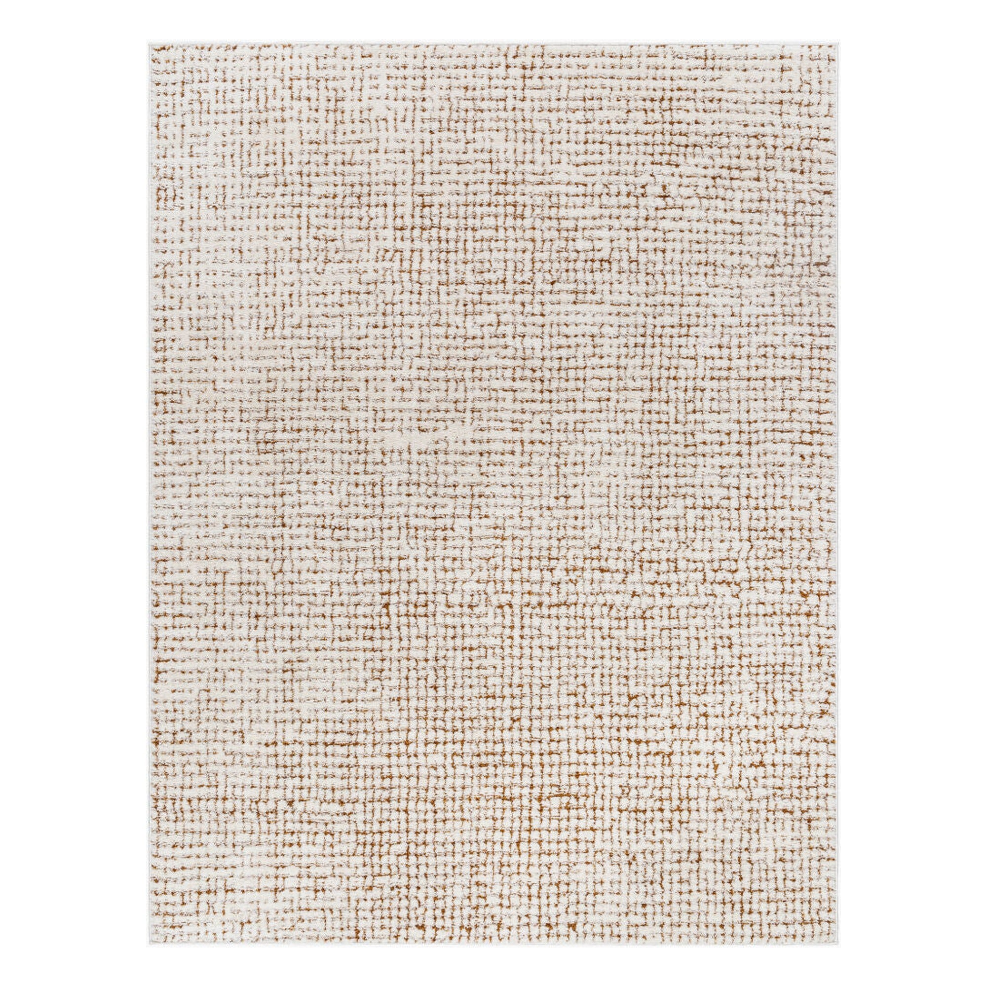 Freud Brown/Ivory Machine Woven Rug FEU-2318 - 5'3" x 7'