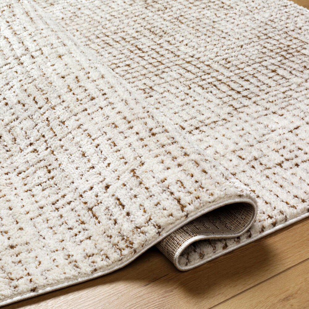 Freud Brown/Ivory Machine Woven Rug FEU-2318 - fold