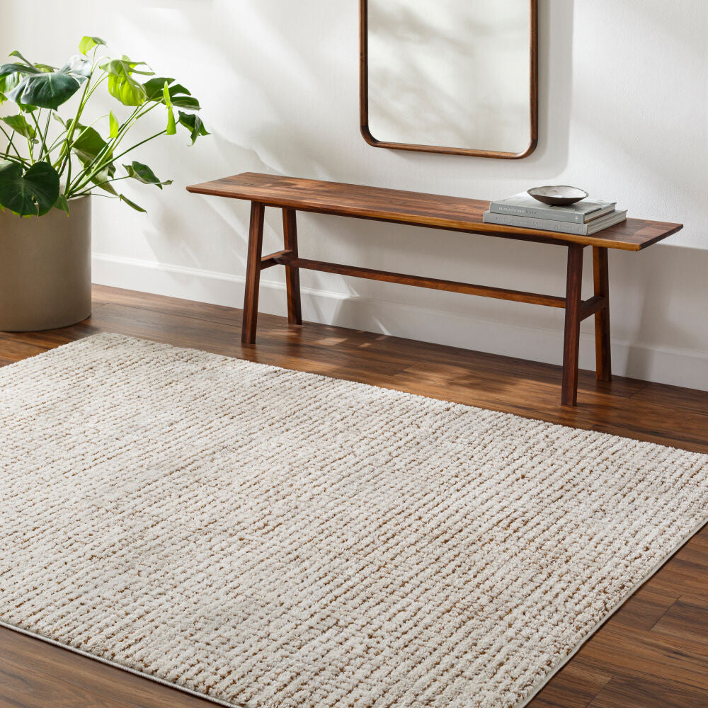 Freud Brown/Ivory Machine Woven Rug FEU-2318 - roomscene
