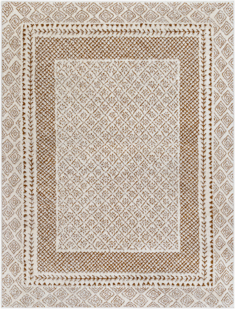 Freud Brown/Ivory Machine Woven Rug FEU-2320 - 2' x 2'11"